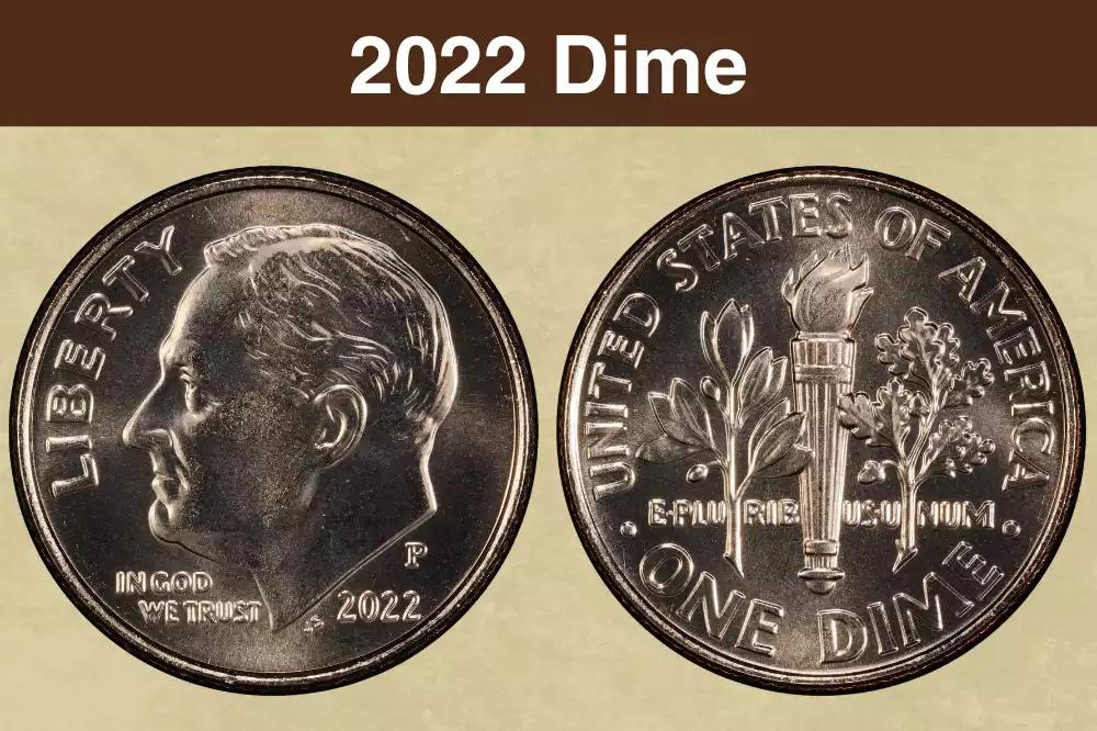 Side-by-side comparison of 2022 dime torch showing partial bands versus Full Bands FB designation